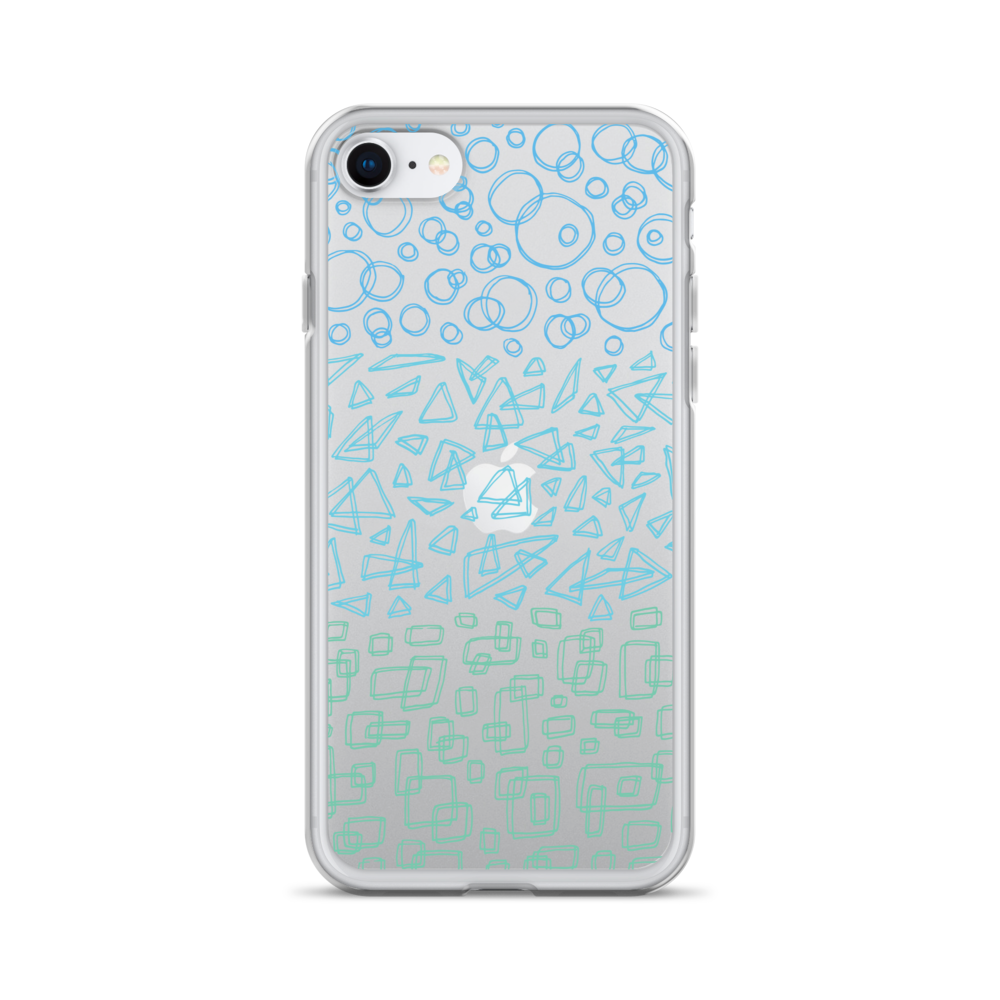 Geometrinity Azure Clear Case for iPhone®
