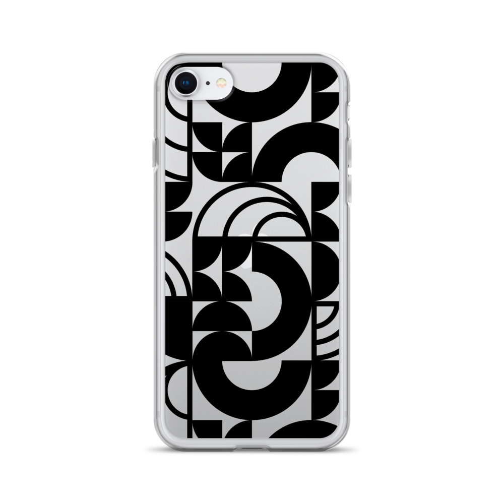 Geometria II Black Clear Case for iPhone®