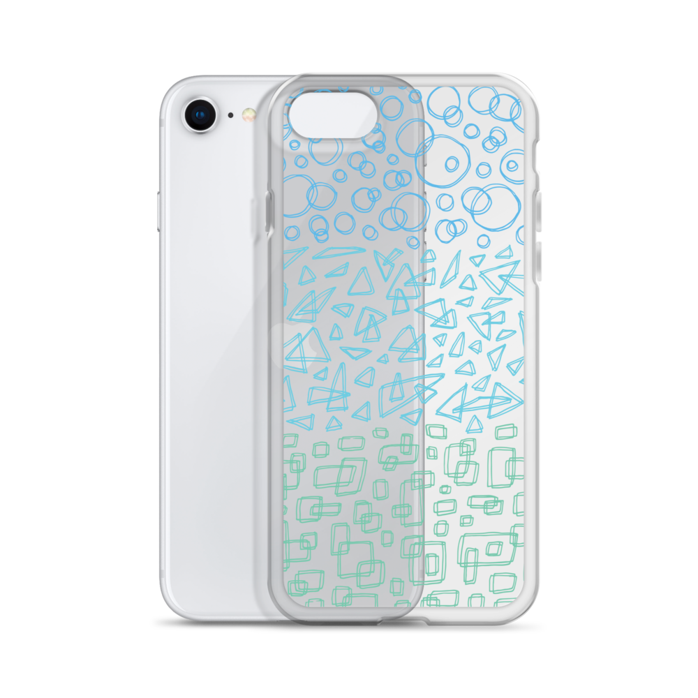 Geometrinity Azure Clear Case for iPhone®
