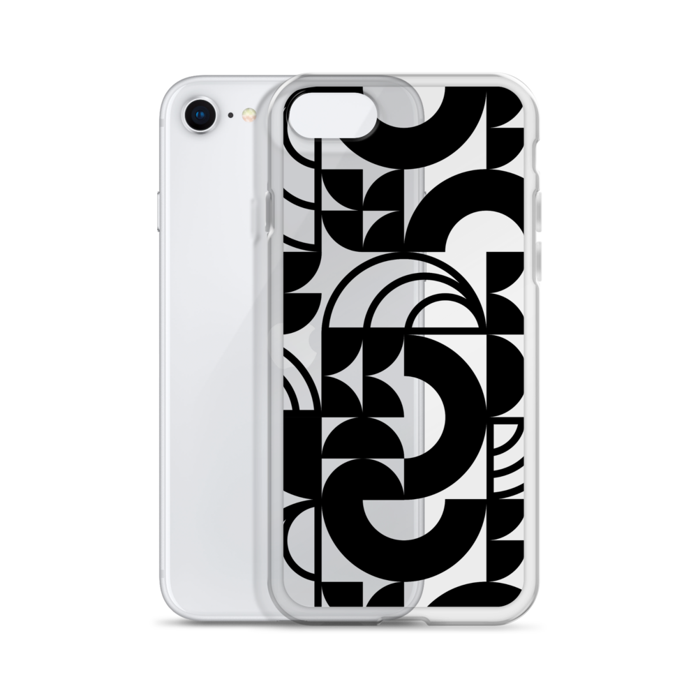 Geometria II Black Clear Case for iPhone®