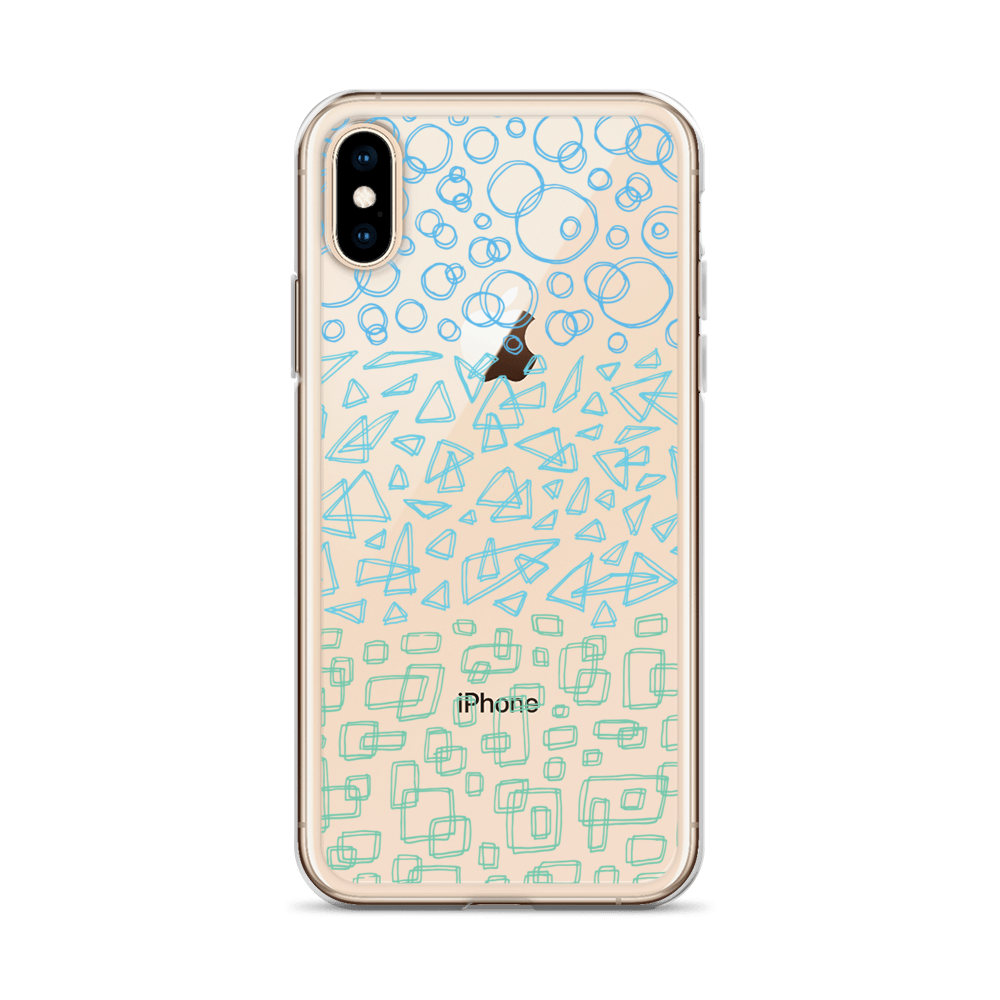 Geometrinity Azure Clear Case for iPhone®