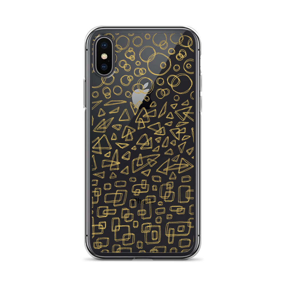 Geometrinity Gold Clear Case for iPhone®