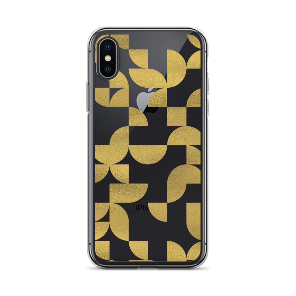 Geometria I Gold Clear Case for iPhone®