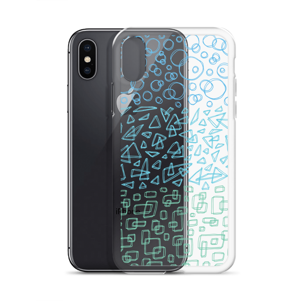 Geometrinity Azure Clear Case for iPhone®