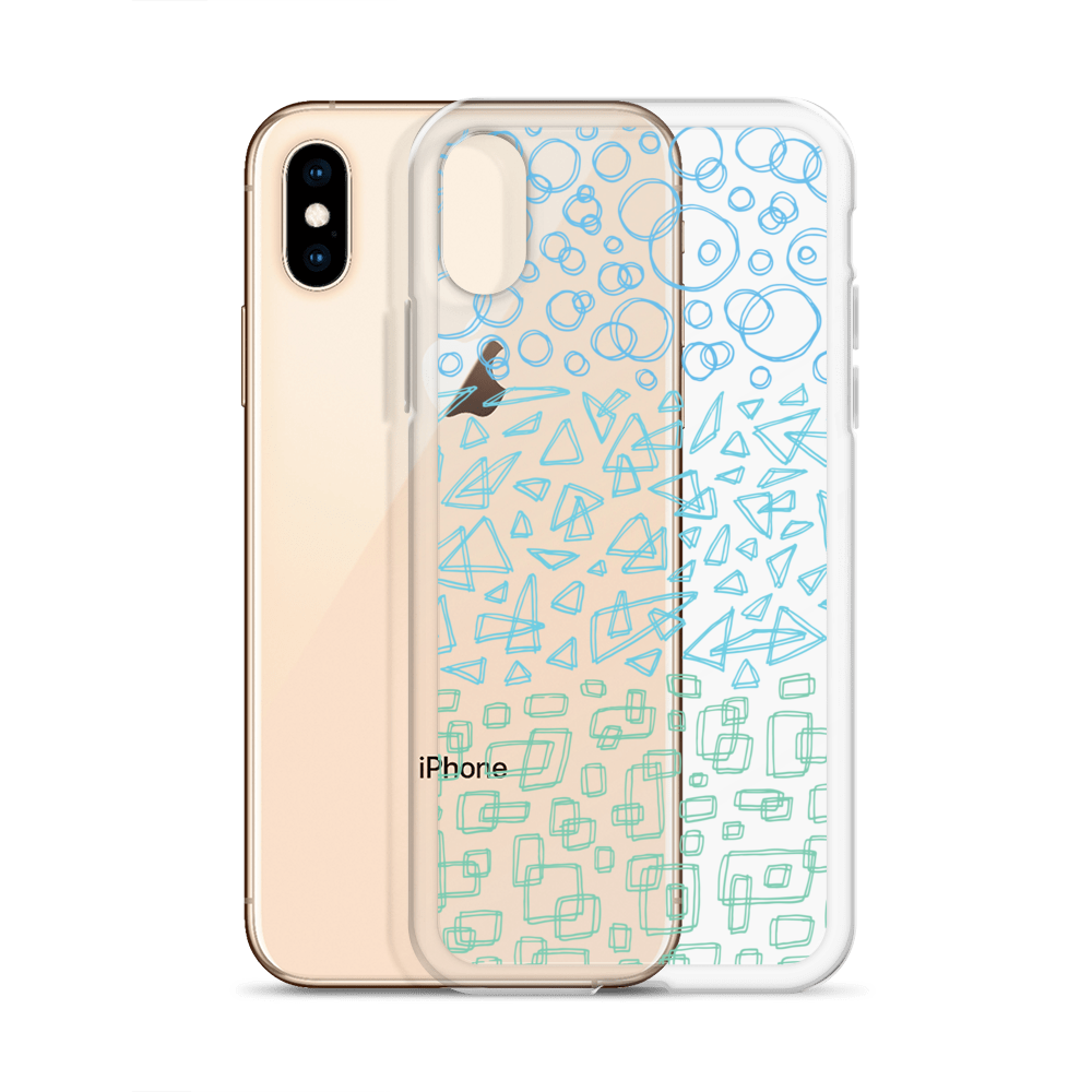 Geometrinity Azure Clear Case for iPhone®