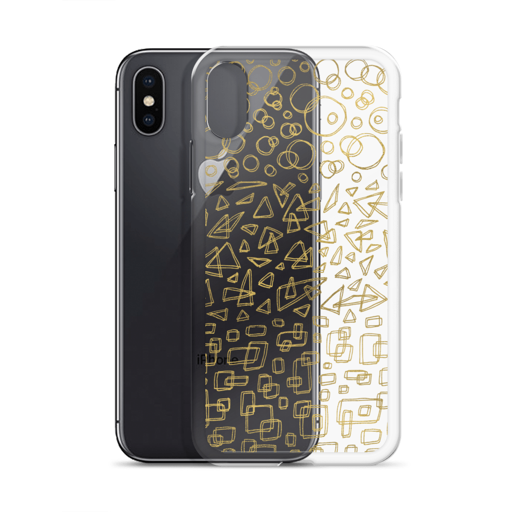 Geometrinity Gold Clear Case for iPhone®