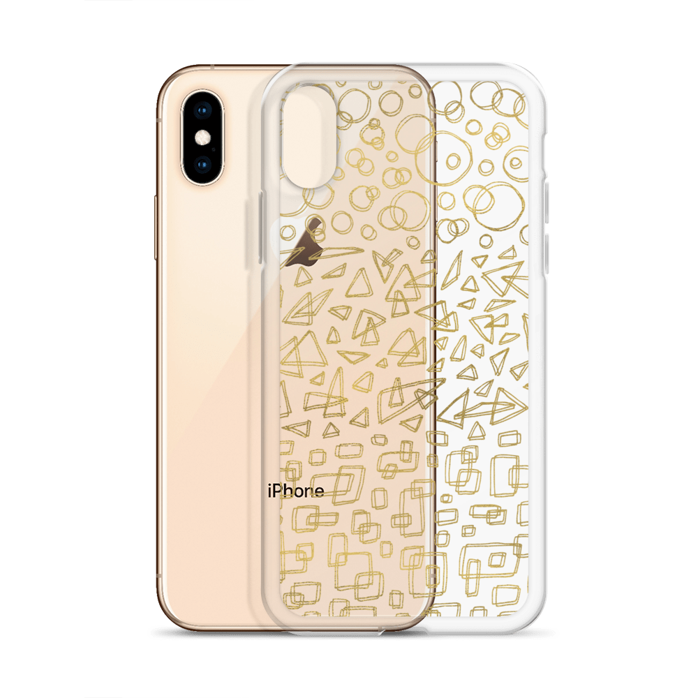 Geometrinity Gold Clear Case for iPhone®