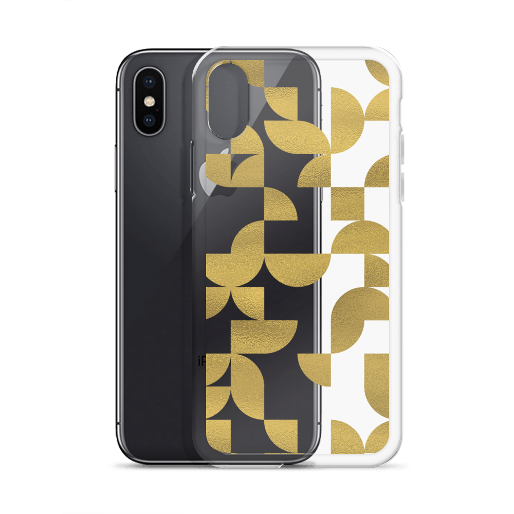 Geometria I Gold Clear Case for iPhone®