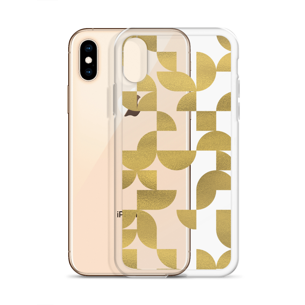 Geometria I Gold Clear Case for iPhone®