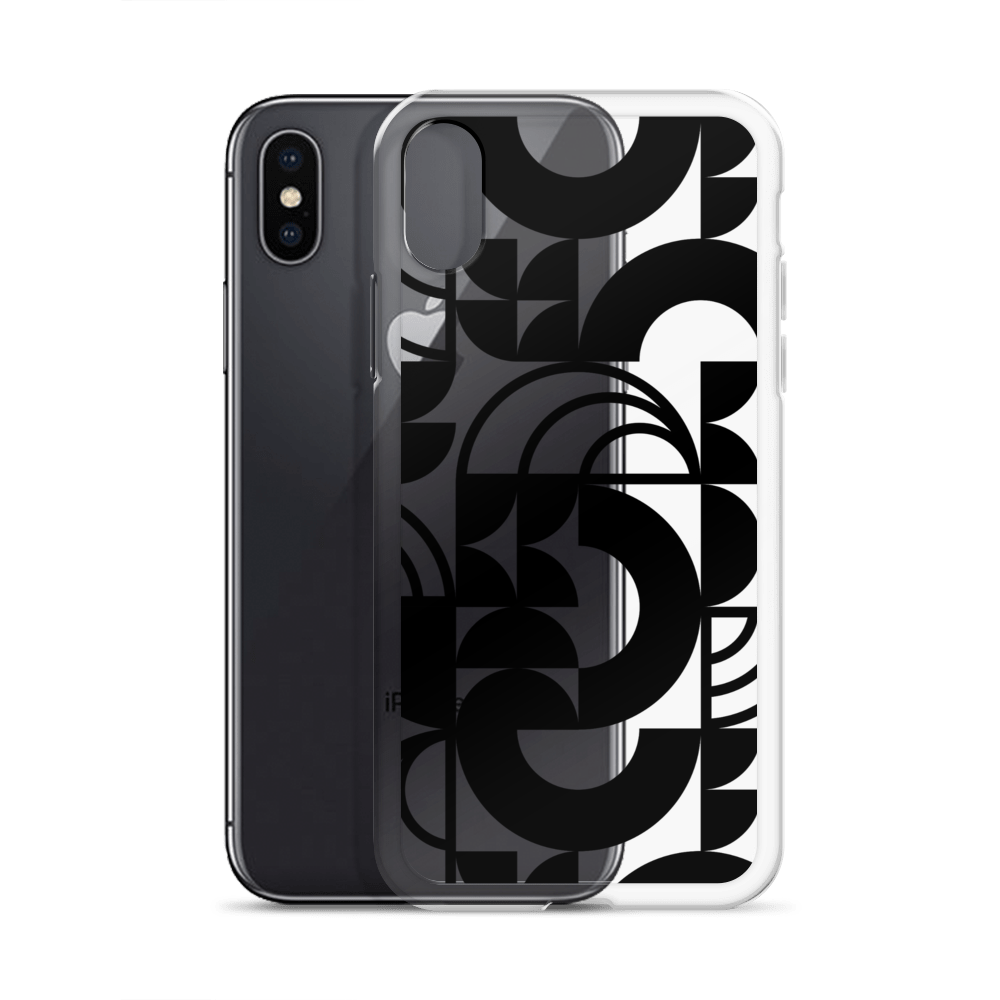 Geometria II Black Clear Case for iPhone®