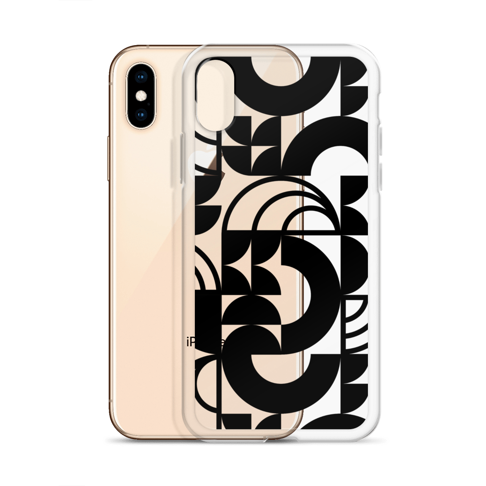 Geometria II Black Clear Case for iPhone®