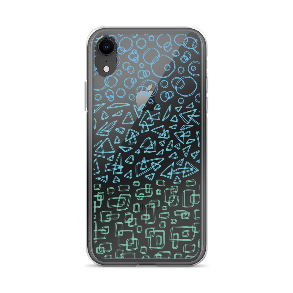 Geometrinity Azure Clear Case for iPhone®