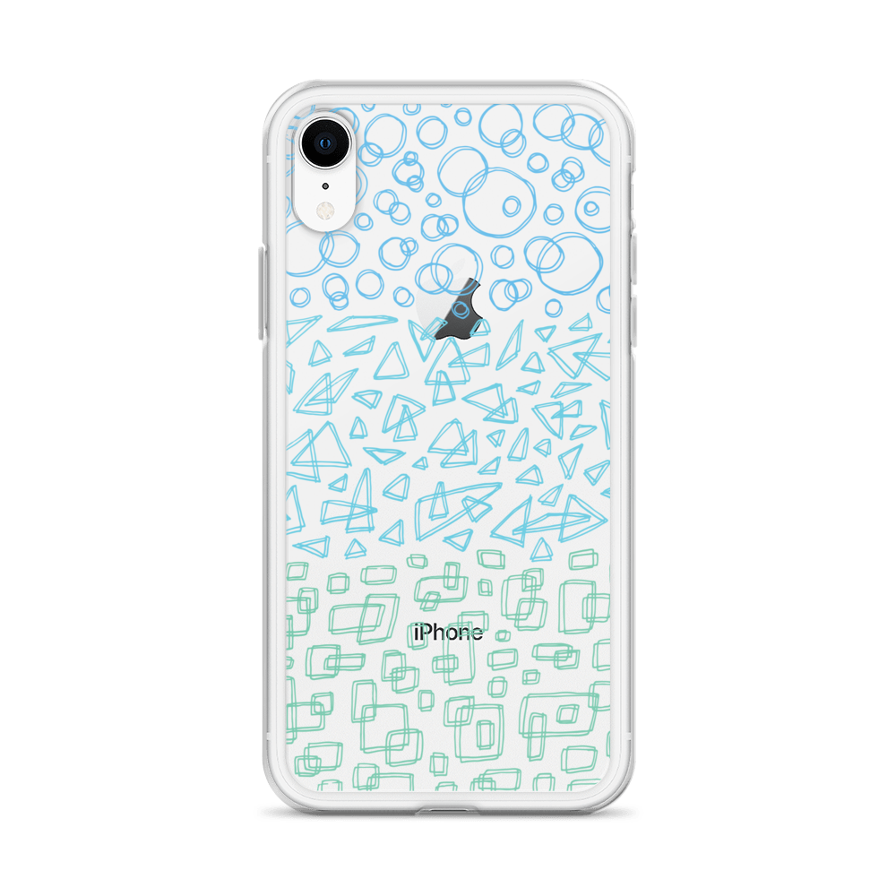 Geometrinity Azure Clear Case for iPhone®