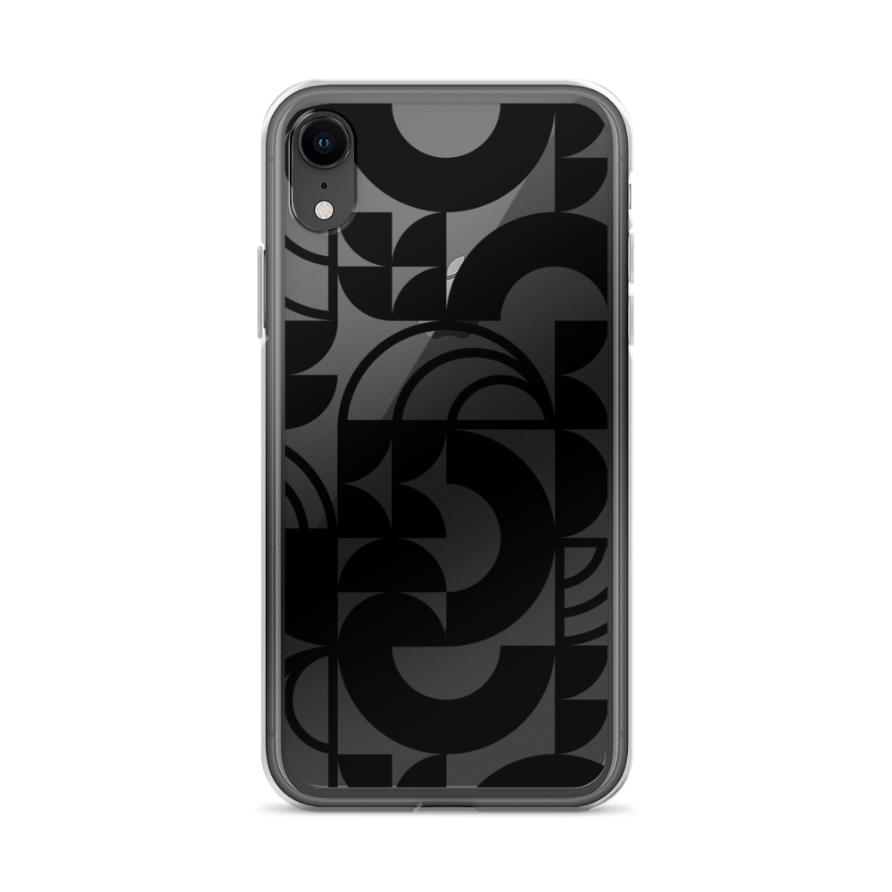 Geometria II Black Clear Case for iPhone®