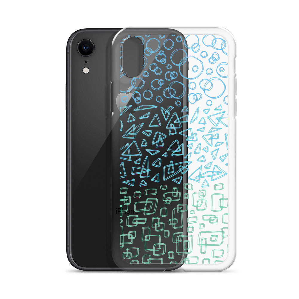 Geometrinity Azure Clear Case for iPhone®