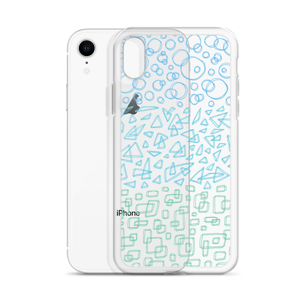 Geometrinity Azure Clear Case for iPhone®