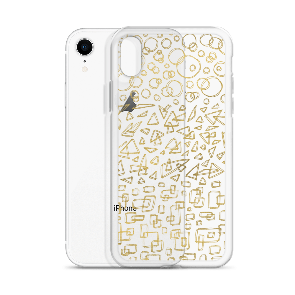 Geometrinity Gold Clear Case for iPhone®