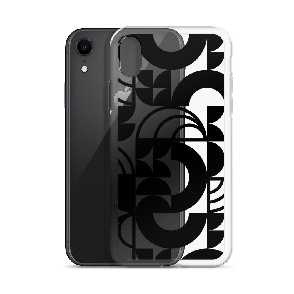 Geometria II Black Clear Case for iPhone®