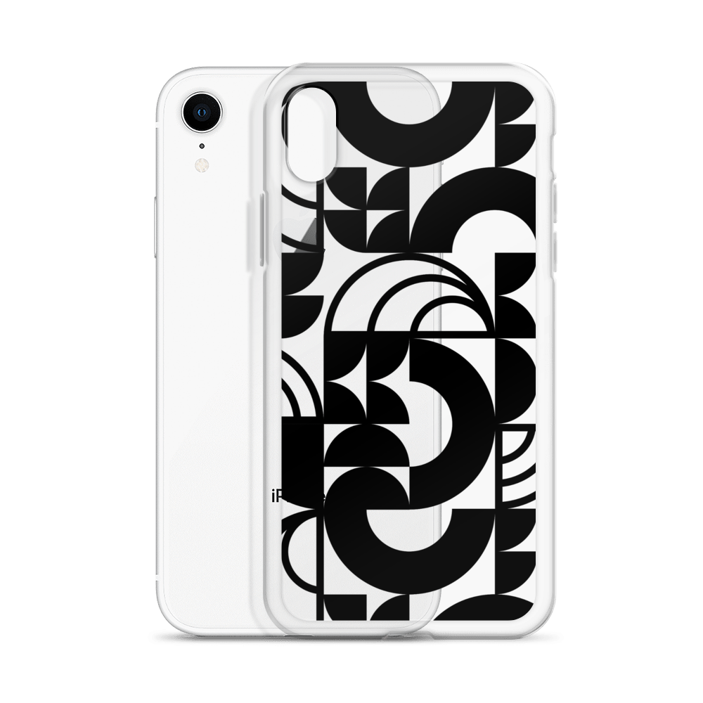 Geometria II Black Clear Case for iPhone®