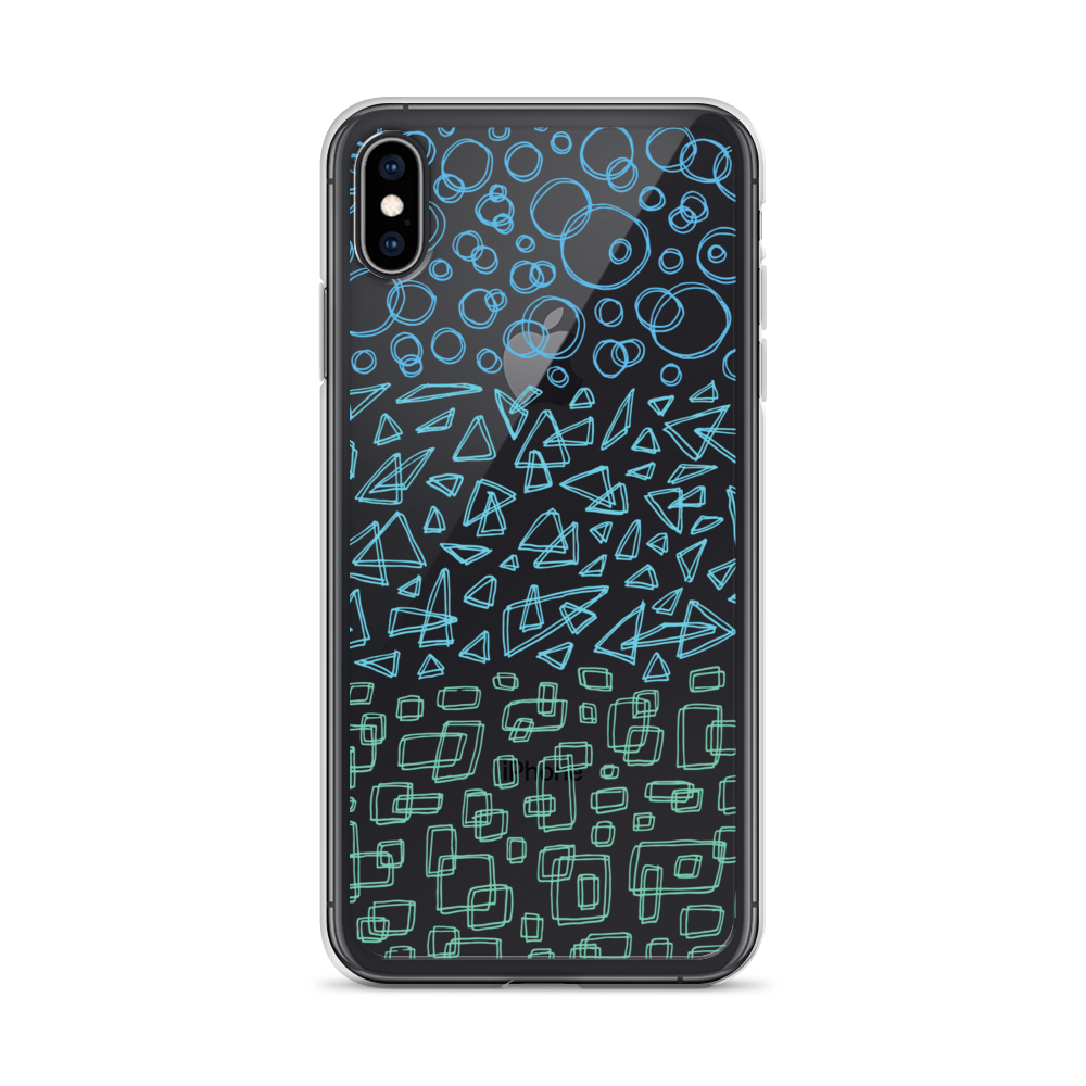 Geometrinity Azure Clear Case for iPhone®