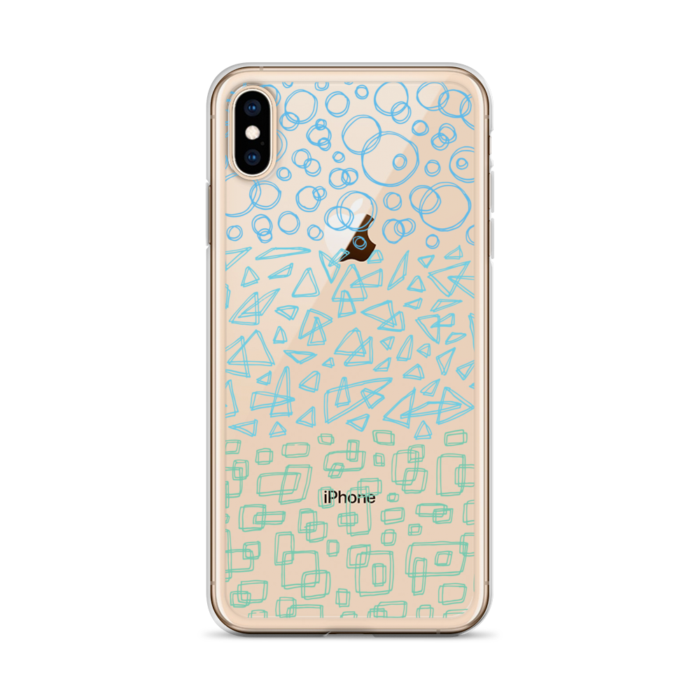Geometrinity Azure Clear Case for iPhone®