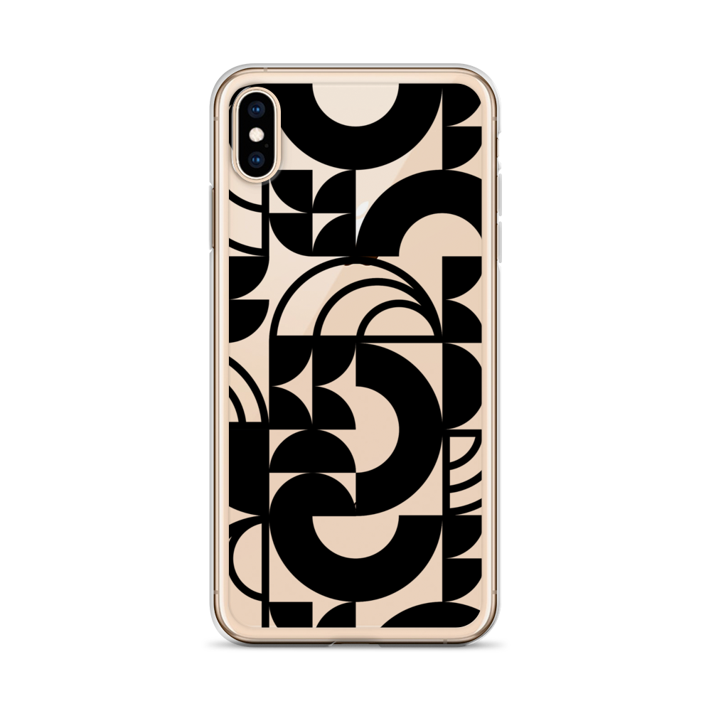 Geometria II Black Clear Case for iPhone®