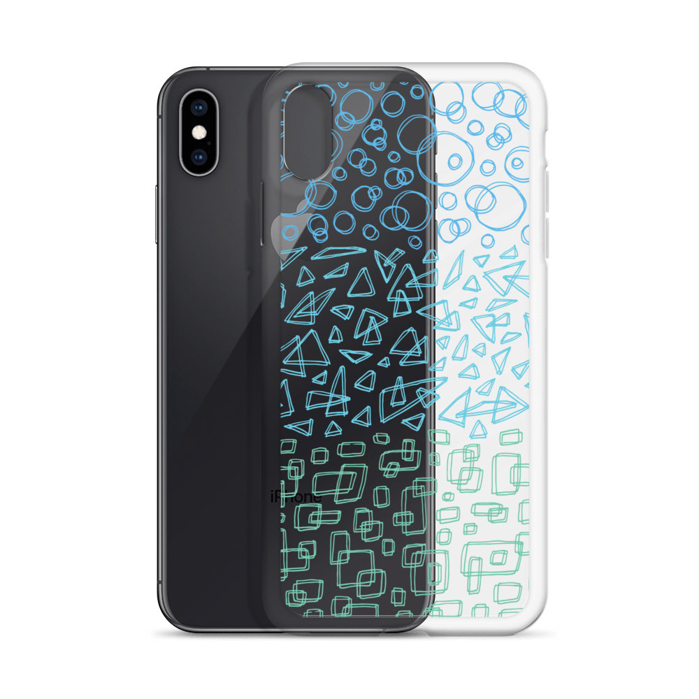 Geometrinity Azure Clear Case for iPhone®