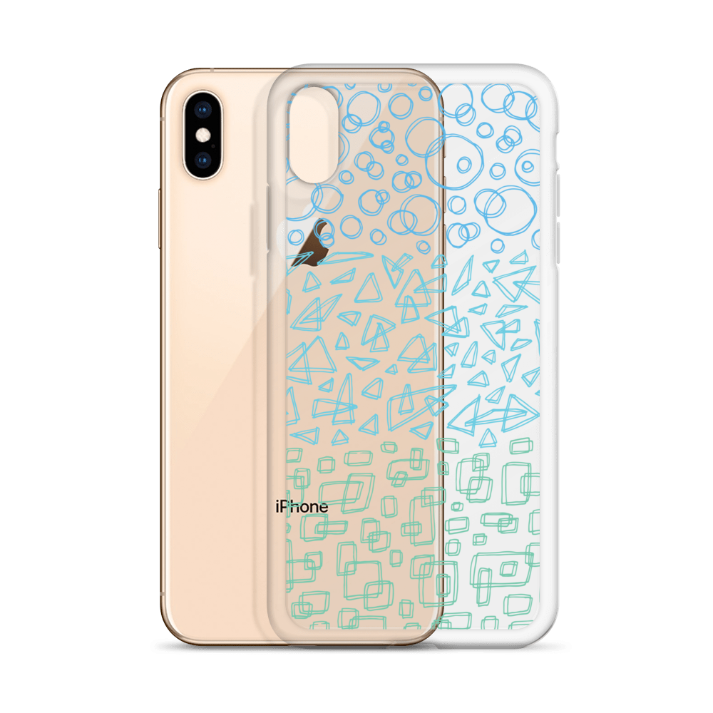 Geometrinity Azure Clear Case for iPhone®