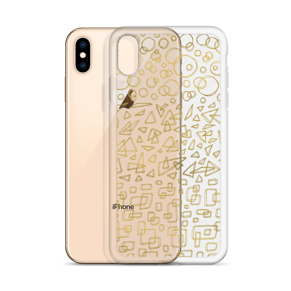 Geometrinity Gold Clear Case for iPhone®