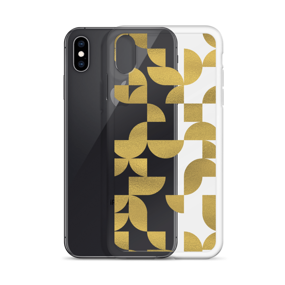 Geometria I Gold Clear Case for iPhone®