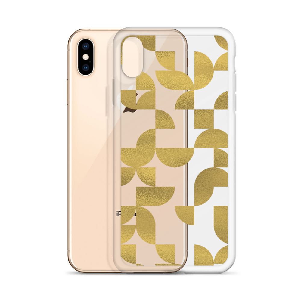 Geometria I Gold Clear Case for iPhone®