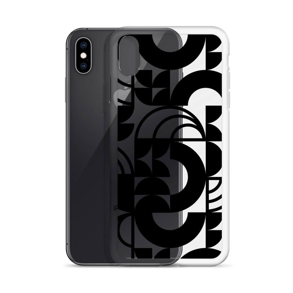 Geometria II Black Clear Case for iPhone®
