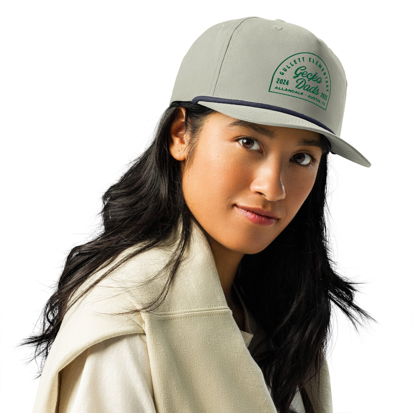 Gecko Dads Hunter Green on Tan Golf Rope Cap