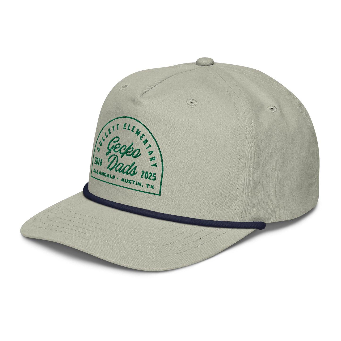 Gecko Dads Hunter Green on Tan Golf Rope Cap