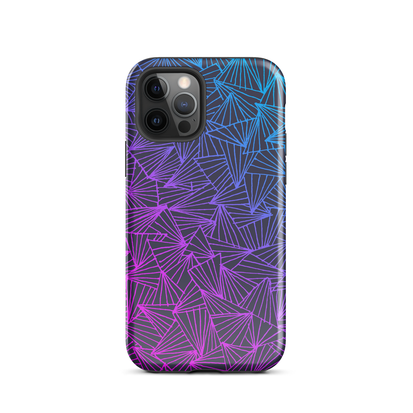 Gaggle of Triangles Gradient Tough Case for iPhone®
