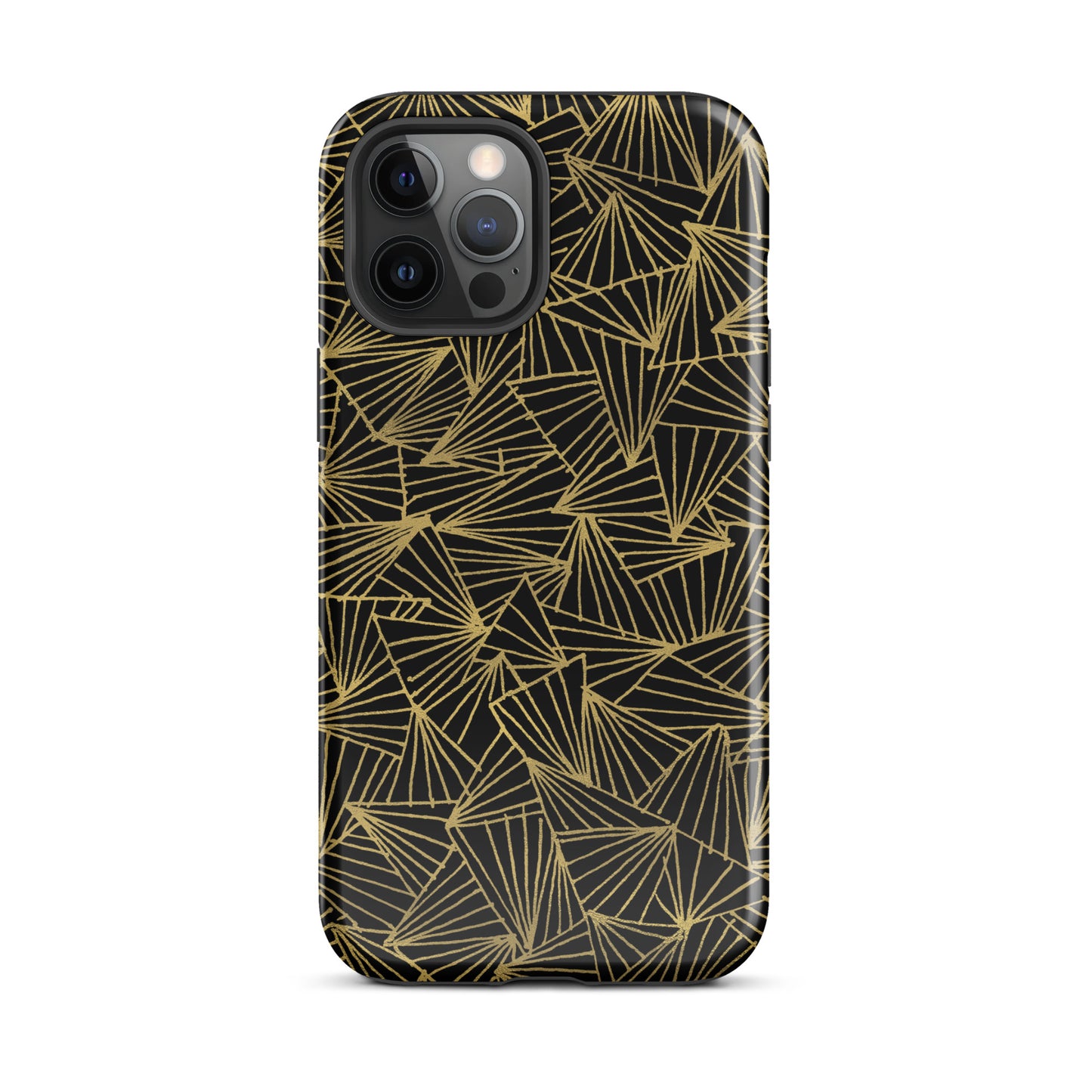 Gaggle of Triangles Gold Tough Case for iPhone®