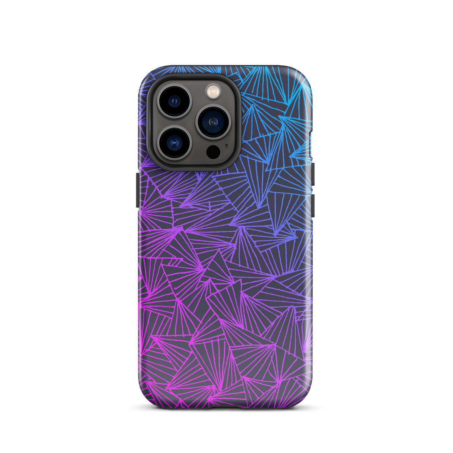 Gaggle of Triangles Gradient Tough Case for iPhone®