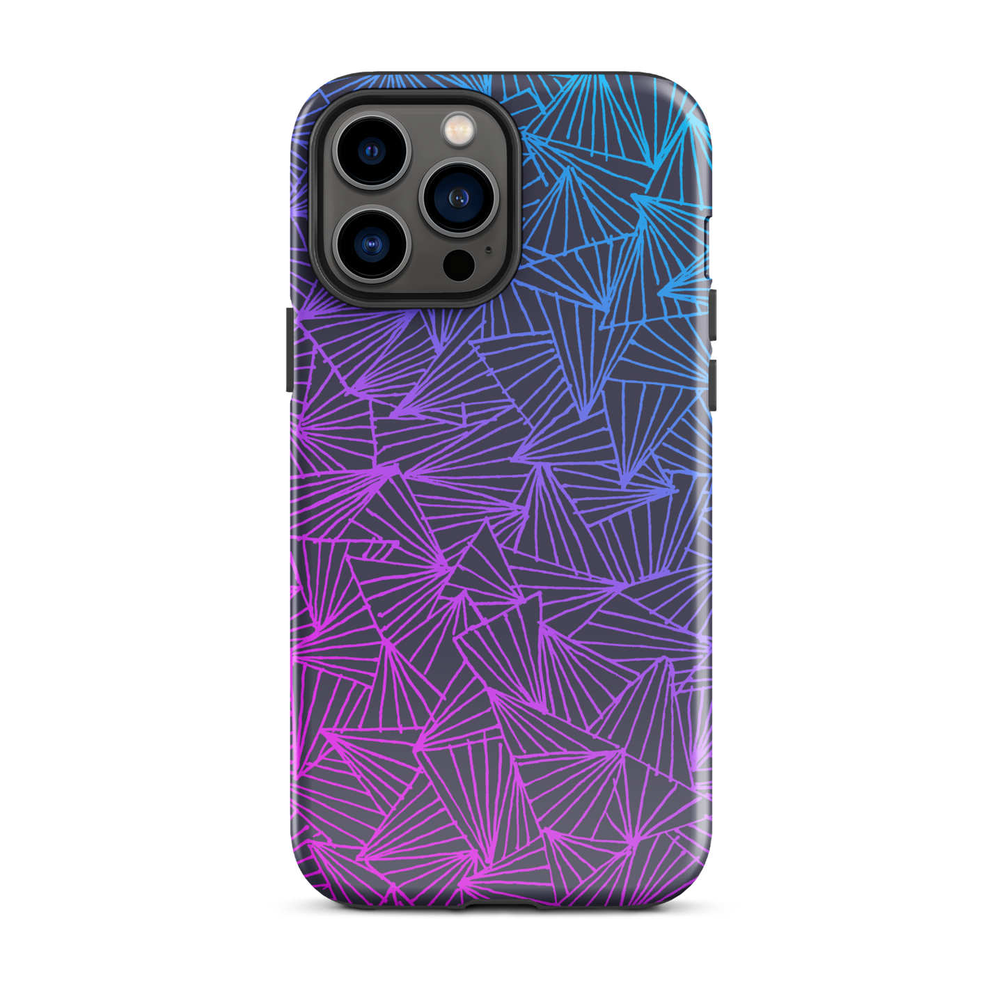 Gaggle of Triangles Gradient Tough Case for iPhone®