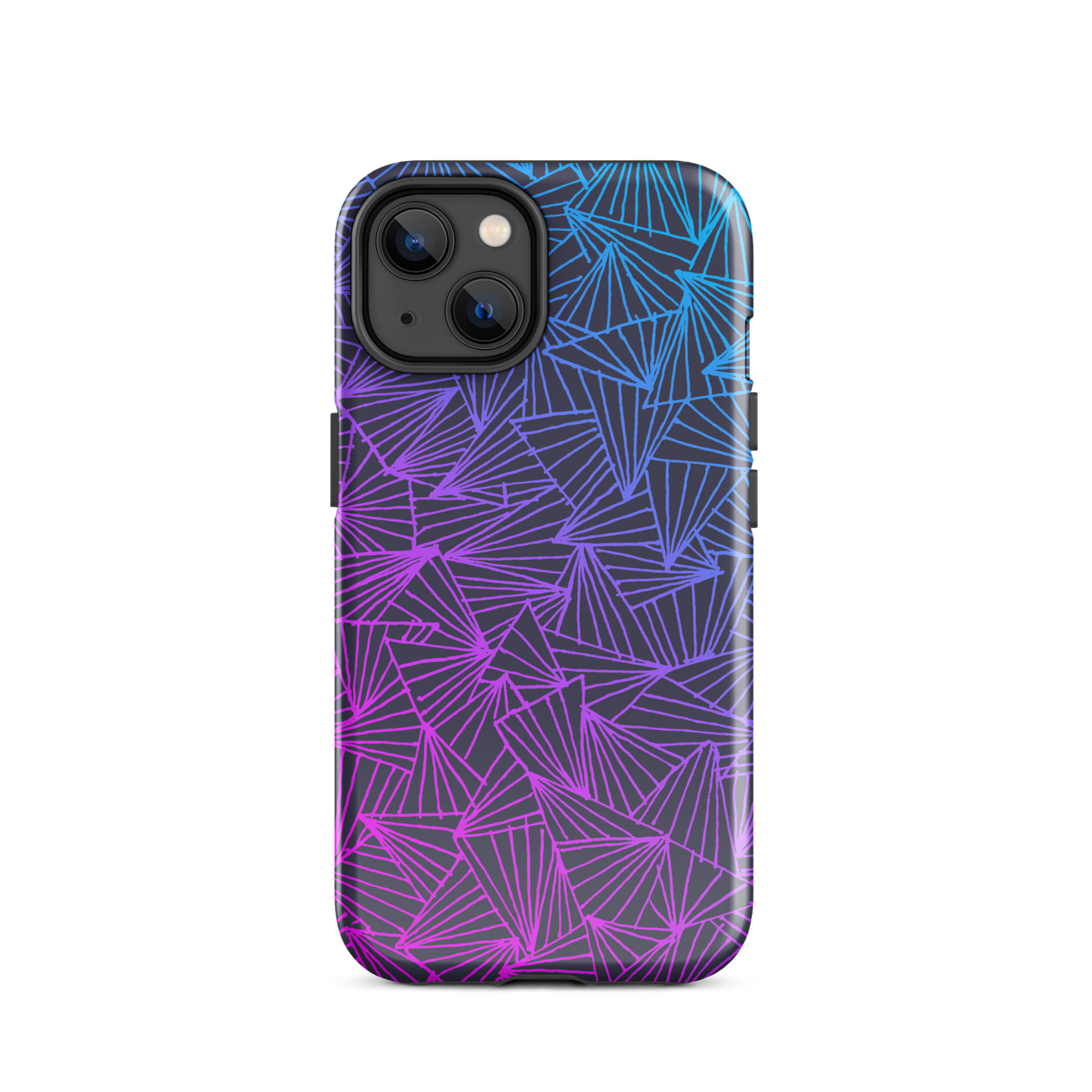 Gaggle of Triangles Gradient Tough Case for iPhone®