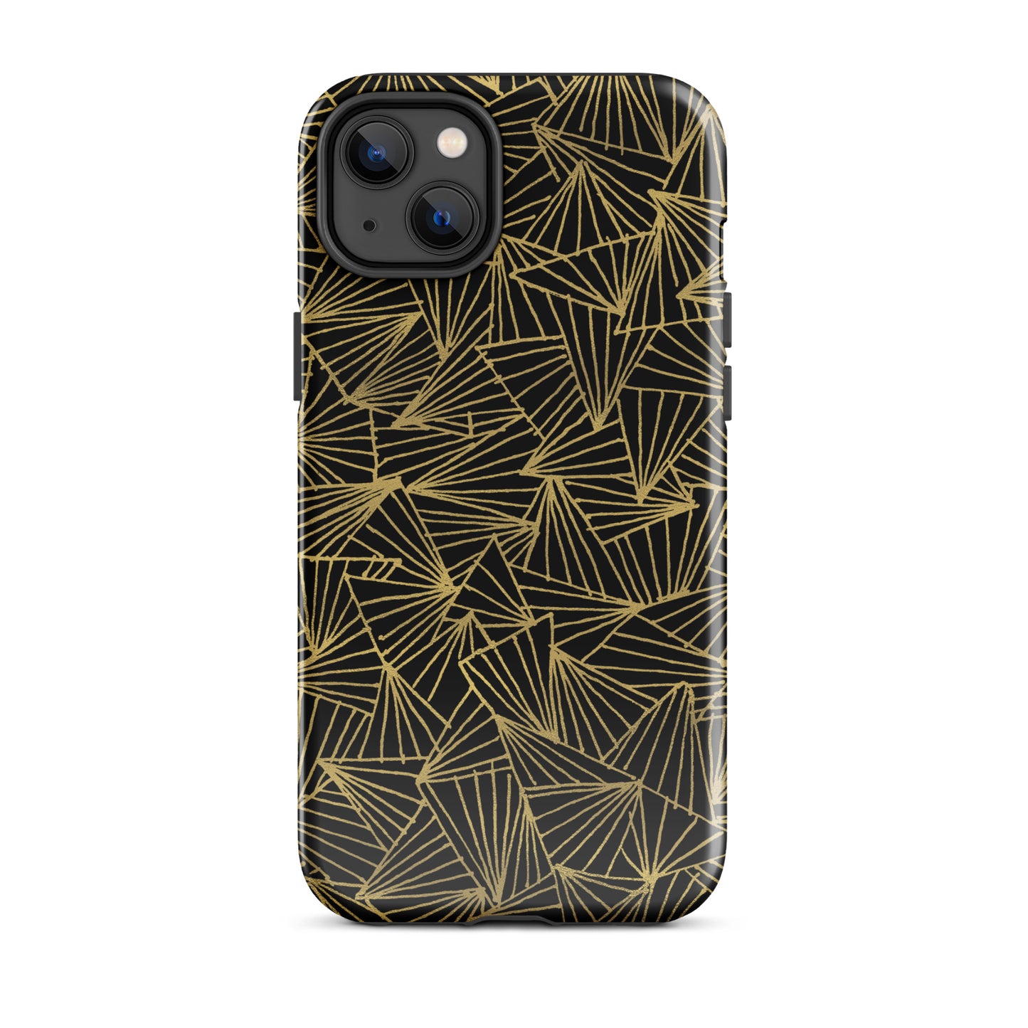 Gaggle of Triangles Gold Tough Case for iPhone®