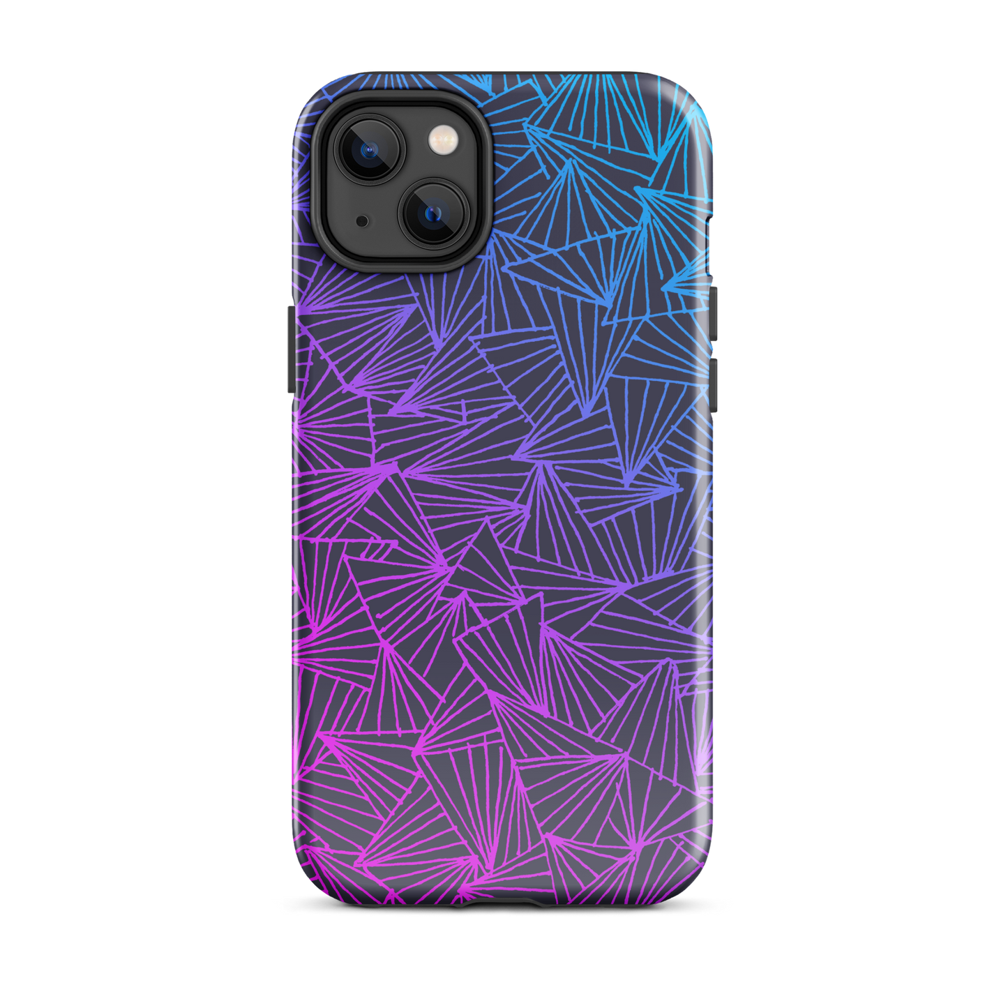 Gaggle of Triangles Gradient Tough Case for iPhone®