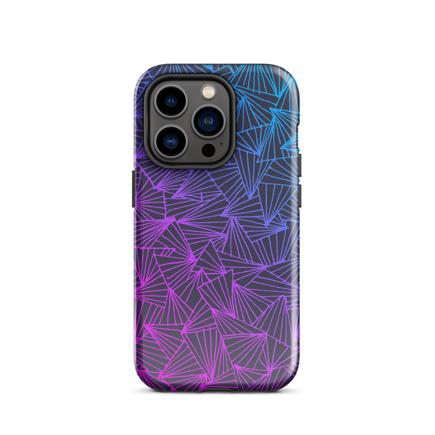 Gaggle of Triangles Gradient Tough Case for iPhone®