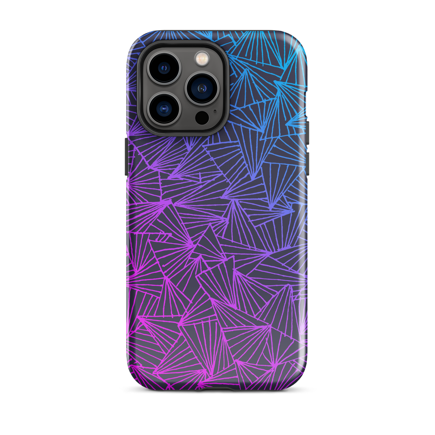Gaggle of Triangles Gradient Tough Case for iPhone®