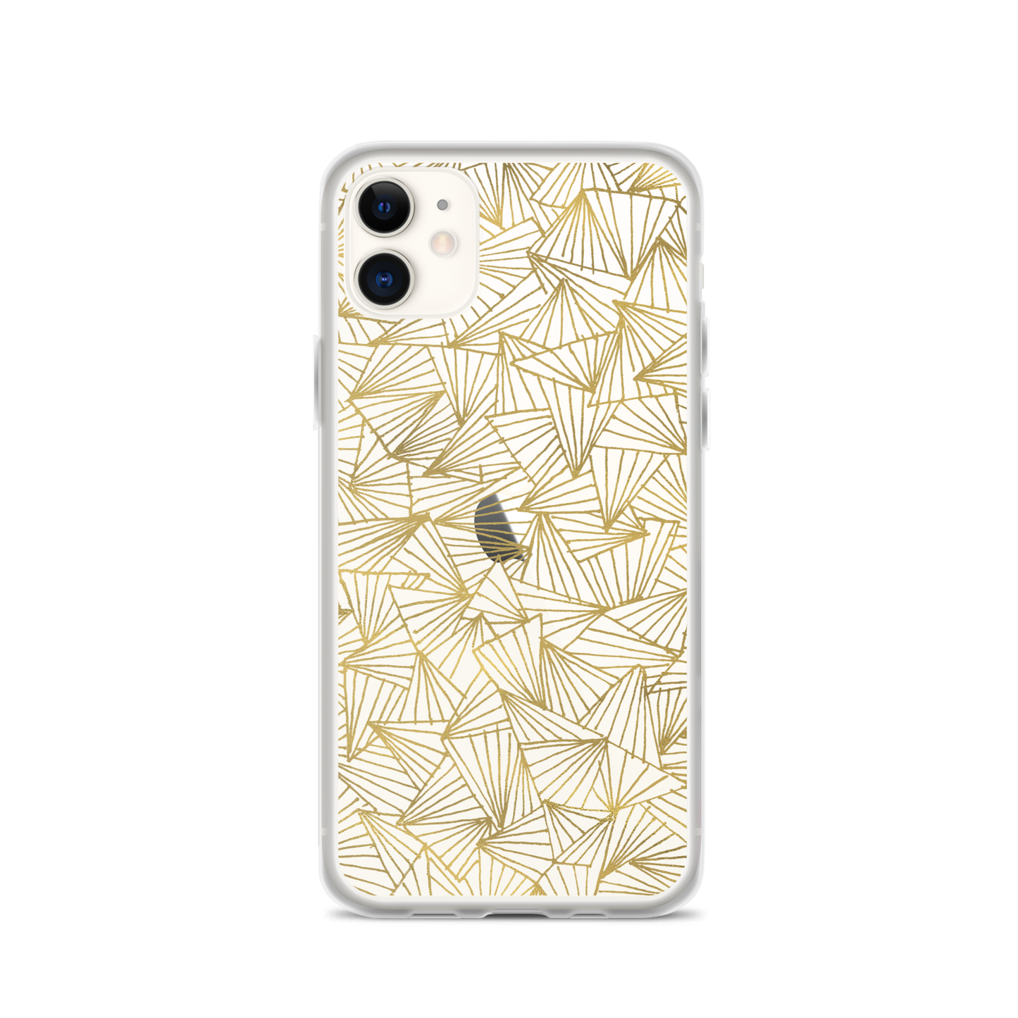 Gaggle of Triangles Gold Clear Case for iPhone®