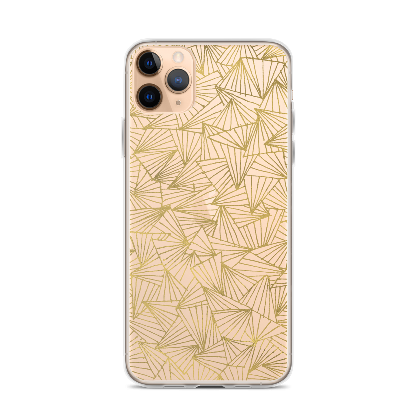 Gaggle of Triangles Gold Clear Case for iPhone®