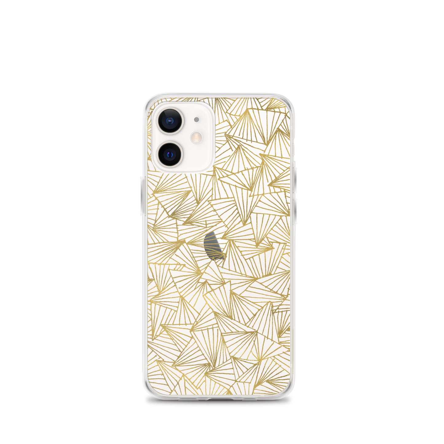 Gaggle of Triangles Gold Clear Case for iPhone®
