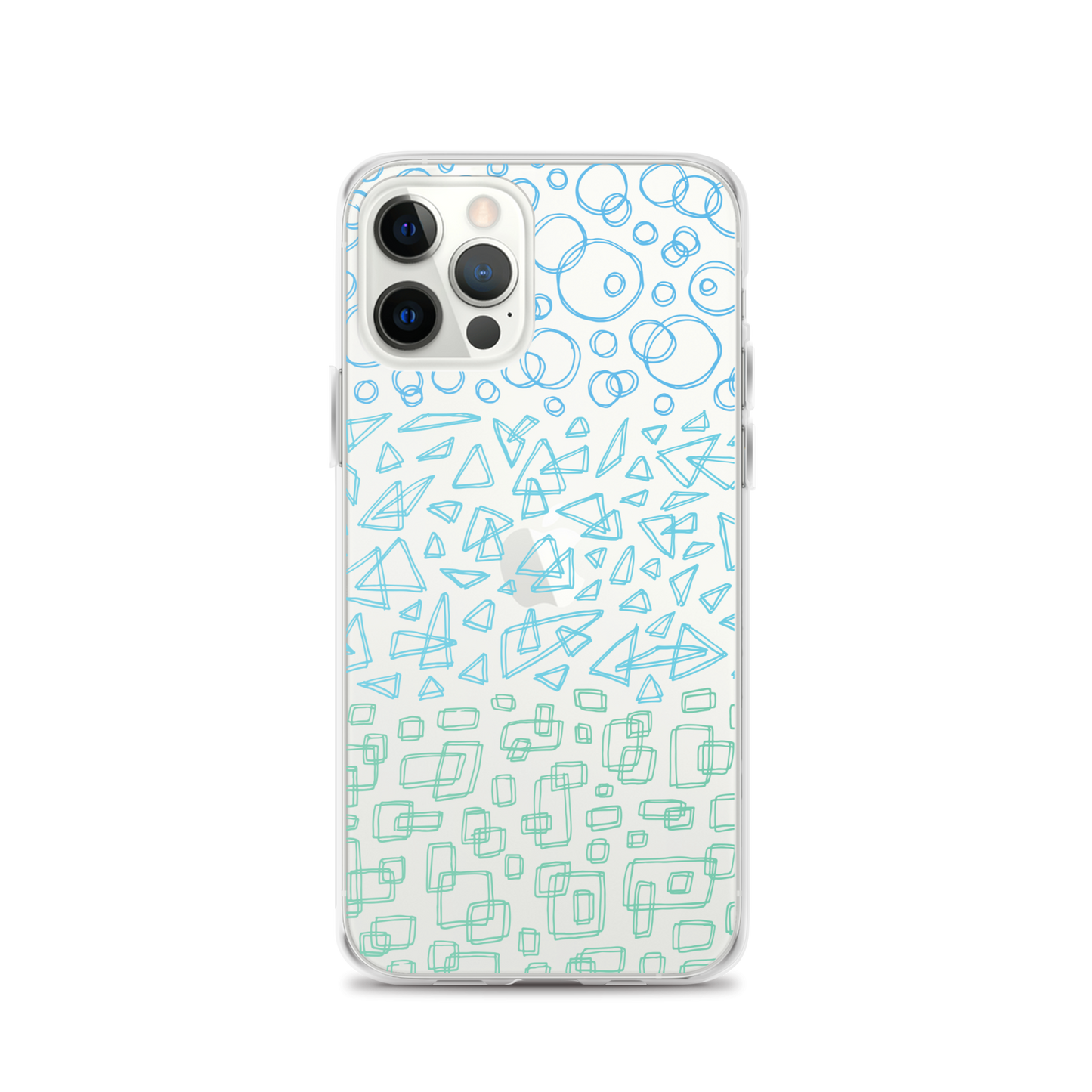 Geometrinity Azure Clear Case for iPhone®
