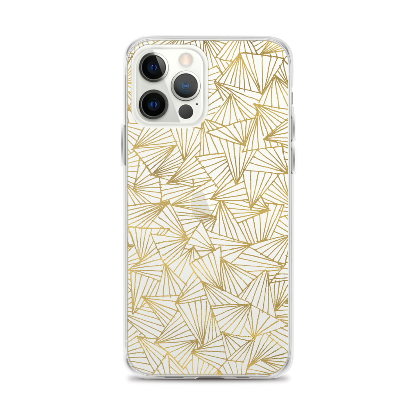 Gaggle of Triangles Gold Clear Case for iPhone®