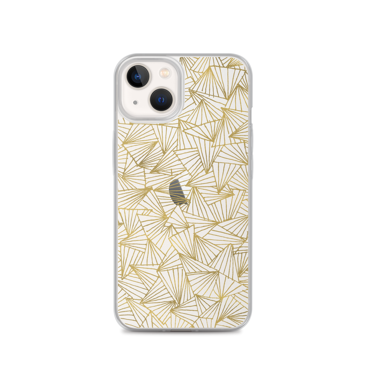 Gaggle of Triangles Gold Clear Case for iPhone®