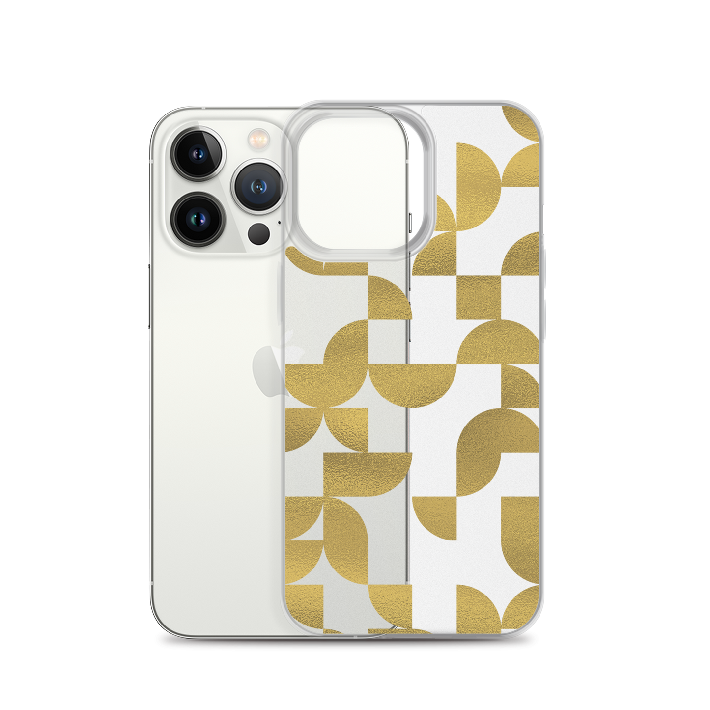 Geometria I Gold Clear Case for iPhone®